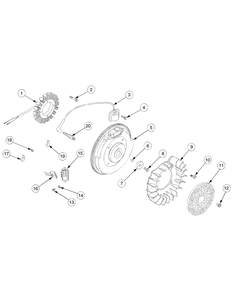 Ignition, Electrical And Flywheel Mfg Date K016 And After Diagram and Parts List for GT2550 K015-K018-14A2E7P710 Cub Cadet Lawn Tractor